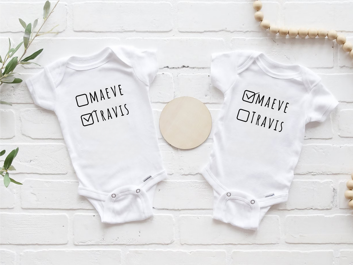 Twin Baby Onesie Set