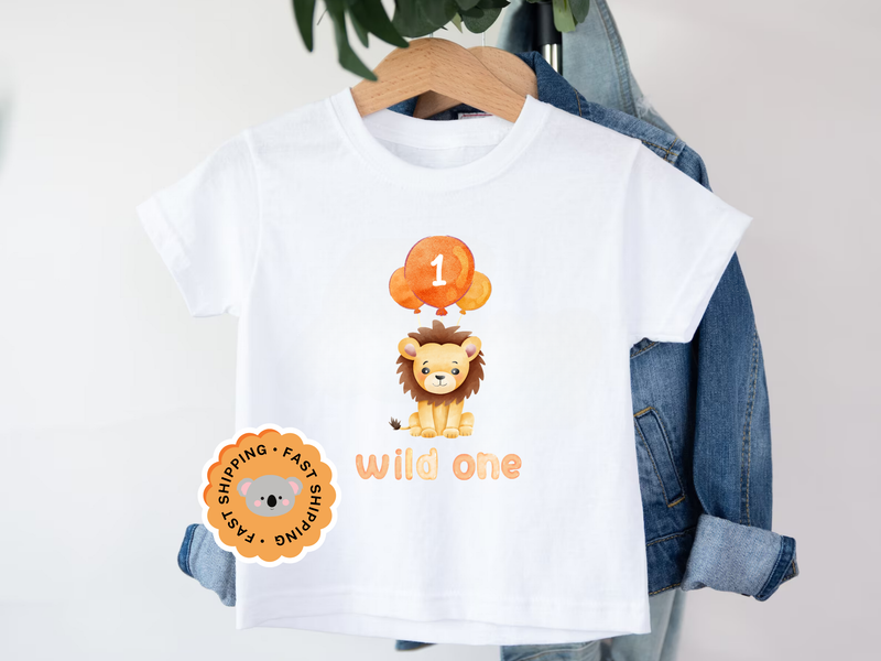 Lion Wild One Baby Shirt