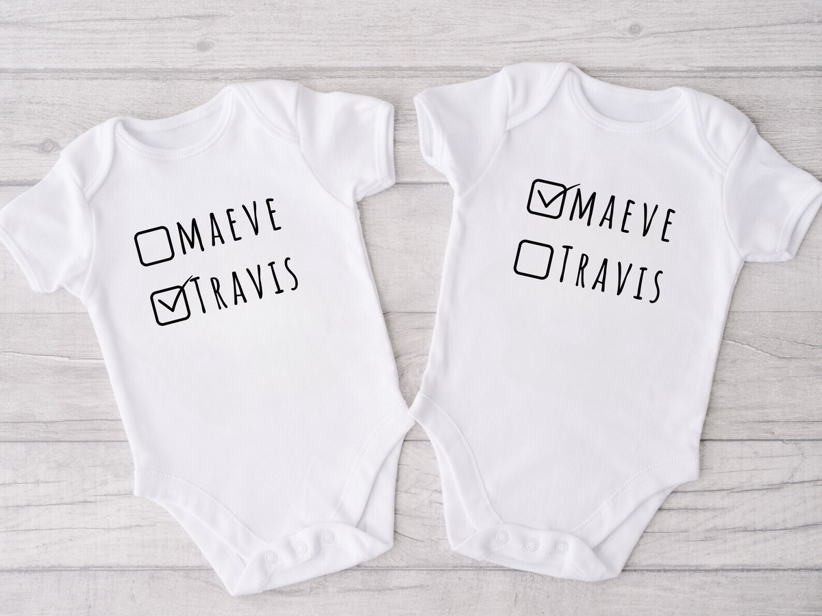 Twin Baby Onesie Set